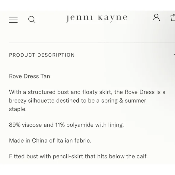 NWT Jenni Kayne Rove Dress Ivory L - Picture 5 of 6